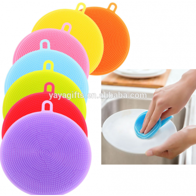 ilicone dish scrubber dish washing brush silicone brush for dish