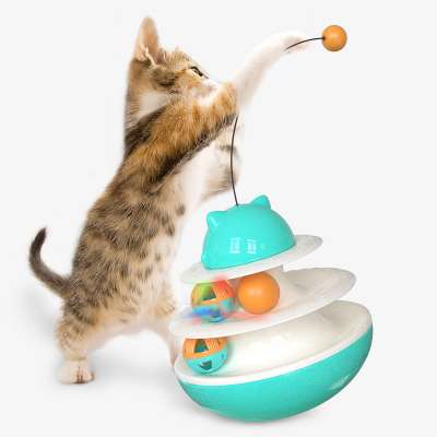 DOG Tumbler Interactive Toy IQ Puzzle Ball Dog Self Feeding Toy CAT Play Push Feeder Tumble Toy