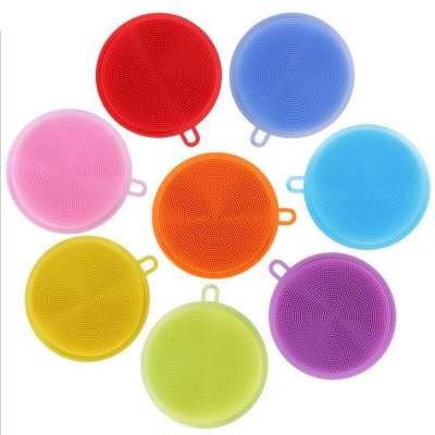 Durable silicone sponge kitchen clean washing brush